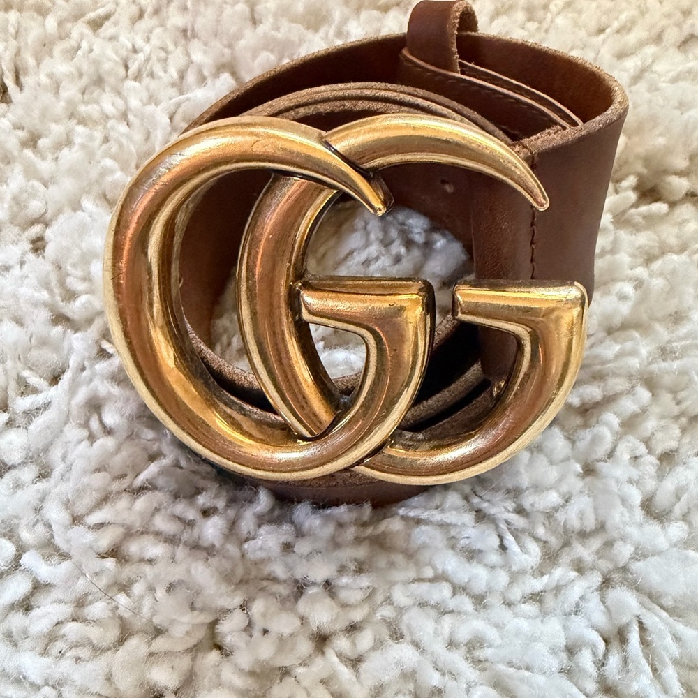 Gucci Brown Leather Belt
